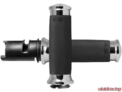 Avon Grips Custom Contour Chrome Twist Grip - CC-85-CH-F24
