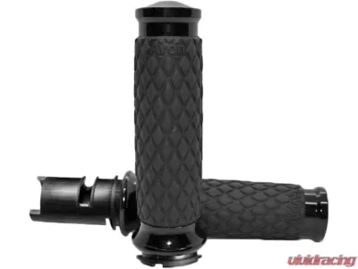 Avon Grips Diamond Contour Black Twist Grip - DIA-65-ANO-F24