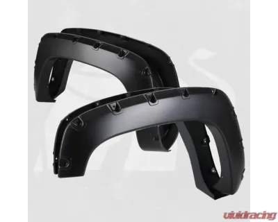 Bulken Offroad Matte Black Rivet Style Fender Flares GMC C10 | Chevrolet C/K 1500 1988-1998 - BKN-14818029