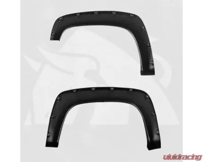 Bulken Offroad Matte Black Rivet Style Fender Flares GMC C10 | Chevrolet C/K 1500 1988-1998 - BKN-14818029