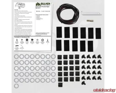 Bulken Offroad Matte Black Rivet Style Fender Flares GMC C10 | Chevrolet C/K 1500 1988-1998 - BKN-14818029