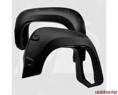 Bulken Offroad Matte Black Rivet Style Fender Flares Chevrolet Silverado 1500 | 2500HD | 3500HD 2007-2013 - BKN-14818241