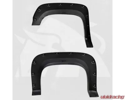 Bulken Offroad Matte Black Rivet Style Fender Flares Chevrolet Silverado 1500 | 2500HD | 3500HD 2007-2013 - BKN-14818241