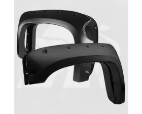 Bulken Offroad Matte Black Rivet Style Fender Flares Chevrolet Silverado 1500 Short Bed Fleetside 2007-2013