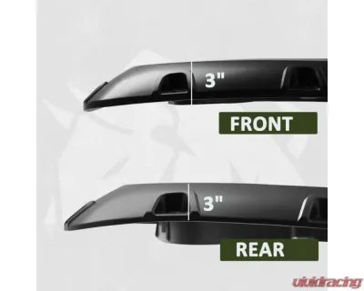 Bulken Offroad Matte Black Rivet Style Fender Flares Chevrolet Silverado 2500HD | 3500HD 2014-2018 - BKN-14818645