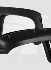 Bulken Offroad Matte Black Rivet Style Fender Flares Chevrolet Silverado 2500HD | 3500HD Short Bed 2014-2018                                     - BKN-14818702 - Image 12