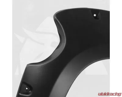 Bulken Offroad Matte Black Rivet Style Fender Flares Chevrolet Silverado 2500HD | 3500HD Short Bed 2014-2018 - BKN-14818702