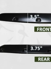 Bulken Offroad Matte Black Rivet Style Fender Flares Chevrolet Silverado 2500HD | 3500HD Short Bed 2014-2018                                     - BKN-14818702 - Image 4