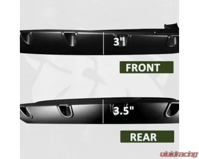 Bulken Offroad Matte Black Rivet Style Fender Flares Dodge RAM 1500| 2500 | 3500 1994-2001 - BKN-14824008