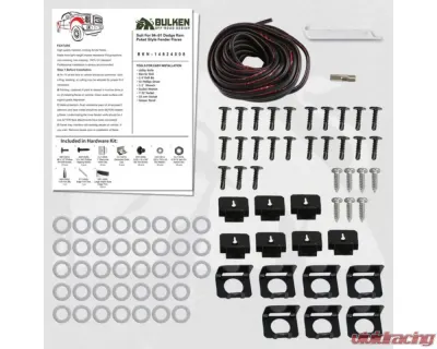 Bulken Offroad Matte Black Rivet Style Fender Flares Dodge RAM 1500| 2500 | 3500 1994-2001 - BKN-14824008