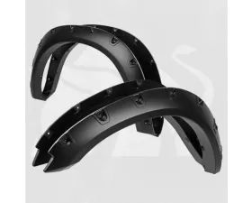 Bulken Offroad Matte Black Rivet Style Fender Flares Dodge RAM 1500 Fleetside 2009-2018