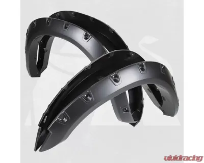 Bulken Offroad Matte Black Rivet Style Fender Flares Dodge RAM 2500 | 3500 2010-2017 - BKN-14824413