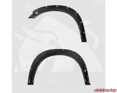 Bulken Offroad Matte Black Rivet Style Fender Flares Dodge RAM 2500 | 3500 2010-2017 - BKN-14824413