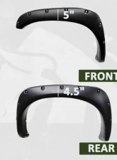 Bulken Offroad Matte Black Rivet Style Fender Flares Dodge RAM 1500 | 2500 | 3500 2002-2009                                     - BKN-14824749 - Image 6