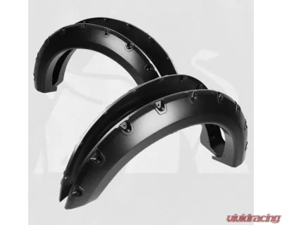 Bulken Offroad Matte Black Rivet Style Fender Flares Ford F-150 Styleside 2004-2008 - BKN-14835125