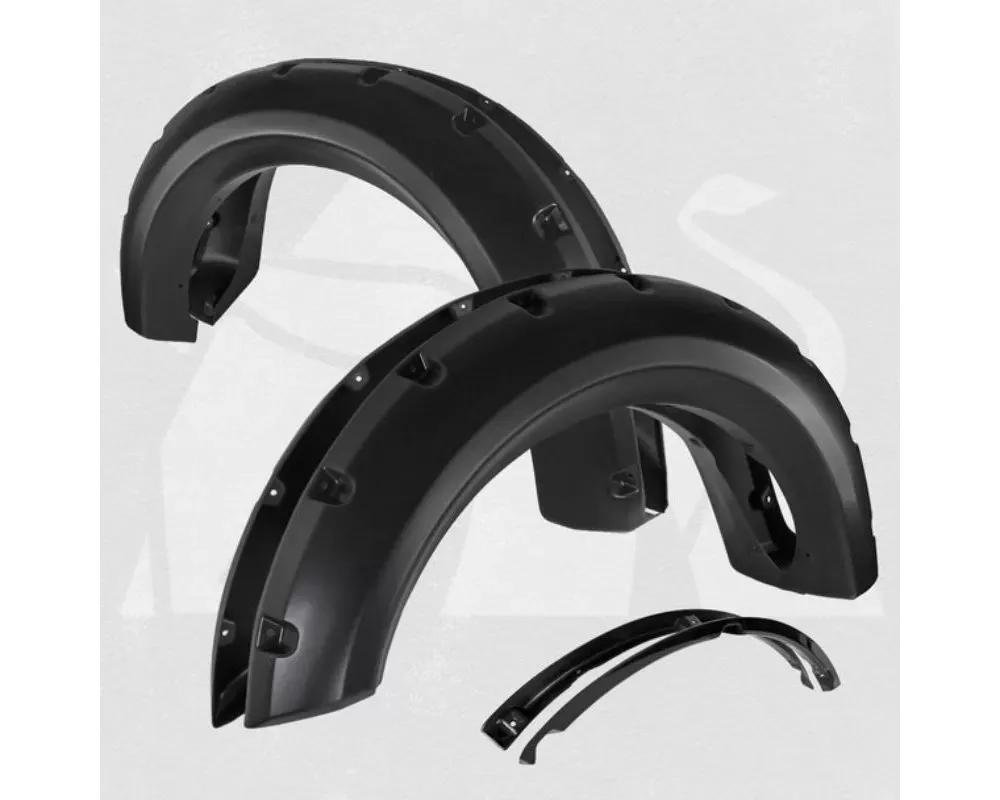 Bulken Offroad Matte Black Rivet Style Fender Flares Ford F-150 Styleside 2009-2014 - BKN-14835464