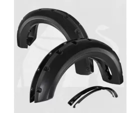 Bulken Offroad Matte Black Rivet Style Fender Flares Ford F-150 Styleside 2009-2014
