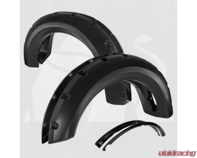 Bulken Offroad Matte Black Rivet Style Fender Flares Ford F-150 Styleside 2009-2014 - BKN-14835464