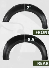 Bulken Offroad Matte Black Rivet Style Fender Flares Ford F-150 Styleside 2009-2014                                     - BKN-14835464 - Image 6