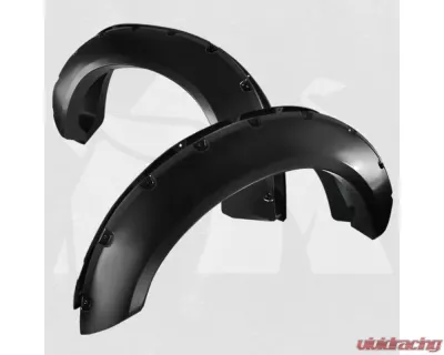 Bulken Offroad Matte Black Rivet Style Fender Flares Ford F-250 | F-350 SuperDuty Styleside 2011-2016 - BKN-14835592
