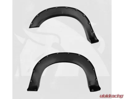 Bulken Offroad Matte Black Rivet Style Fender Flares Ford F-250 | F-350 SuperDuty Styleside 2011-2016 - BKN-14835592