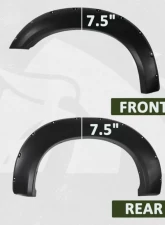 Bulken Offroad Matte Black Rivet Style Fender Flares Ford F-250 | F-350 SuperDuty Styleside 2011-2016                                     - BKN-14835592 - Image 6
