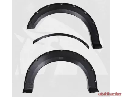 Bulken Offroad Matte Black Rivet Style Fender Flares Ford F-150 Styleside 2015-2017 - BKN-14835643