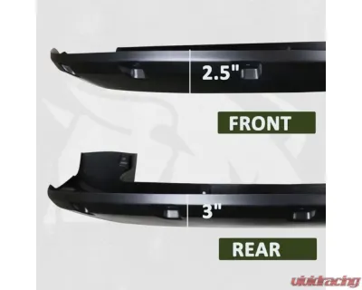 Bulken Offroad Matte Black Rivet Style Fender Flares Ford F-150 Styleside 2015-2017 - BKN-14835643