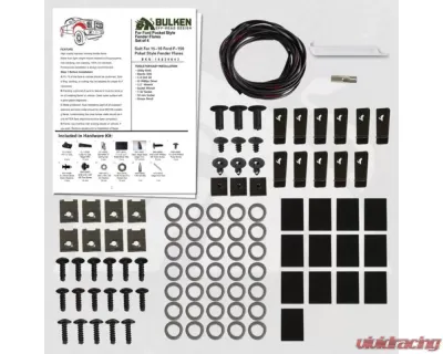 Bulken Offroad Matte Black Rivet Style Fender Flares Ford F-150 Styleside 2015-2017 - BKN-14835643