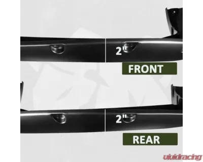 Bulken Offroad Matte Black Rivet Style Fender Flares Toyota Tacoma Bed Fleetside 2005-2011 - BKN-14874339