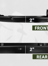 Bulken Offroad Matte Black Rivet Style Fender Flares Toyota Tacoma Long Bed Fleetside 2012-2015                                     - BKN-14874516 - Image 5
