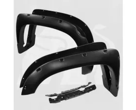 Bulken Offroad Matte Black Rivet Style Fender Flares Toyota Tundra 2014-2018