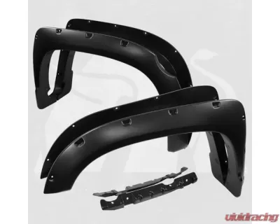 Bulken Offroad Matte Black Rivet Style Fender Flares Toyota Tundra 2014-2018 - BKN-14874822