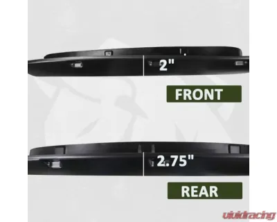 Bulken Offroad Matte Black Rivet Style Fender Flares Toyota Tundra 2014-2018 - BKN-14874822