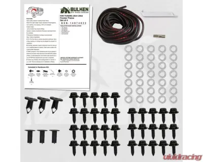 Bulken Offroad Matte Black Rivet Style Fender Flares Toyota Tundra 2014-2018 - BKN-14874822