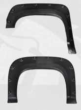 Bulken Offroad Black Rugged Rivet Style Fender Flares Chevrolet Silverado 1500 Short Bed Fleetside 2007-2013                                     - BKN-18618399 - Image 4