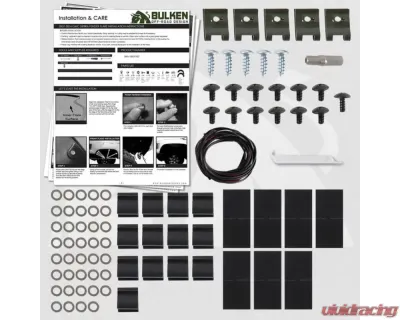Bulken Offroad Black Rugged Rivet Style Fender Flares Chevrolet Silverado 1500 Short Bed Fleetside 2007-2013 - BKN-18618399