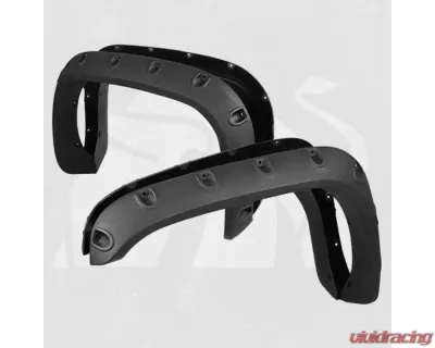 Bulken Offroad Black Rugged Rivet Style Fender Flares Dodge RAM 1500| 2500 | 3500 1994-2001 - BKN-18624066