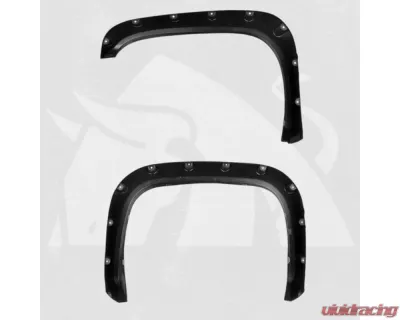Bulken Offroad Black Rugged Rivet Style Fender Flares Dodge RAM 1500| 2500 | 3500 1994-2001 - BKN-18624066