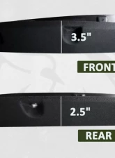 Bulken Offroad Black Rugged Rivet Style Fender Flares Dodge RAM 1500 Fleetside 2009-2018                                     - BKN-18624714 - Image 4
