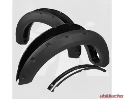 Bulken Offroad Black Rugged Rivet Style Fender Flares Ford F-150 Styleside 2015-2017 - BKN-18635138