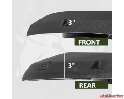 Bulken Offroad Black Rugged Rivet Style Fender Flares Ford F-150 Styleside 2015-2017 - BKN-18635138
