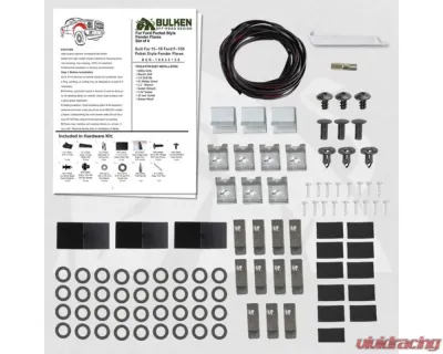 Bulken Offroad Black Rugged Rivet Style Fender Flares Ford F-150 Styleside 2015-2017 - BKN-18635138