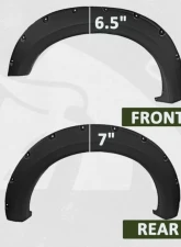 Bulken Offroad Black Rugged Rivet Style Fender Flares Ford F-150 Styleside 2004-2008                                     - BKN-18635623 - Image 6