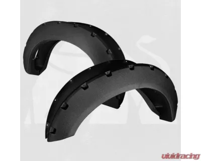 Bulken Offroad Black Rugged Rivet Style Fender Flares Ford F-250 | F-350 SuperDuty Styleside 2011-2016 - BKN-18635962