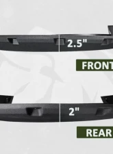 Bulken Offroad Black Rugged Rivet Style Fender Flares Ford F-250 | F-350 SuperDuty Styleside 2011-2016                                     - BKN-18635962 - Image 5