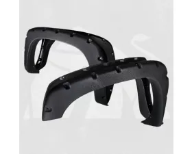 Bulken Offroad Matte Black Rivet Style Fender Flares Chevrolet Silverado 1500 2019-2021