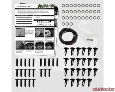 Bulken Offroad Matte Black Rivet Style Fender Flares Chevrolet Silverado 1500 2019-2021 - BKN-19518962