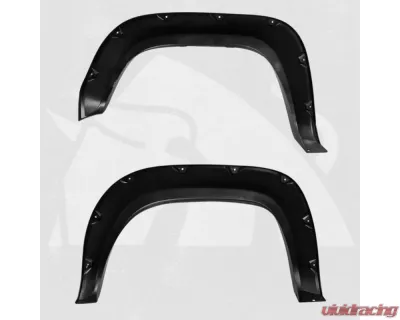 Bulken Offroad Matte Black Rivet Style Fender Flares Toyota Tacoma 2016-2021 - BKN-19574671