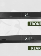 Bulken Offroad Matte Black Rivet Style Fender Flares Toyota Tacoma 2016-2021                                     - BKN-19574671 - Image 5